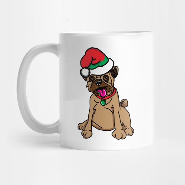 Christmas Pug Dog Elf Hat by silentrob668